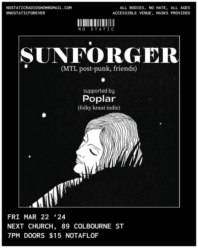 Sunforger, Poplar @ Next Church Mar 22 2024 - May 8th @ Next Church