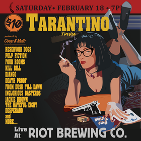 Pub trivia like no other: Coop and Math @ Riot Brewing Co. Feb 18 2023 - Jun 24th @ Riot Brewing Co.
