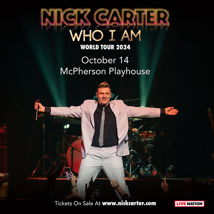 Nick Carter - May 8th @ McPherson Playhouse