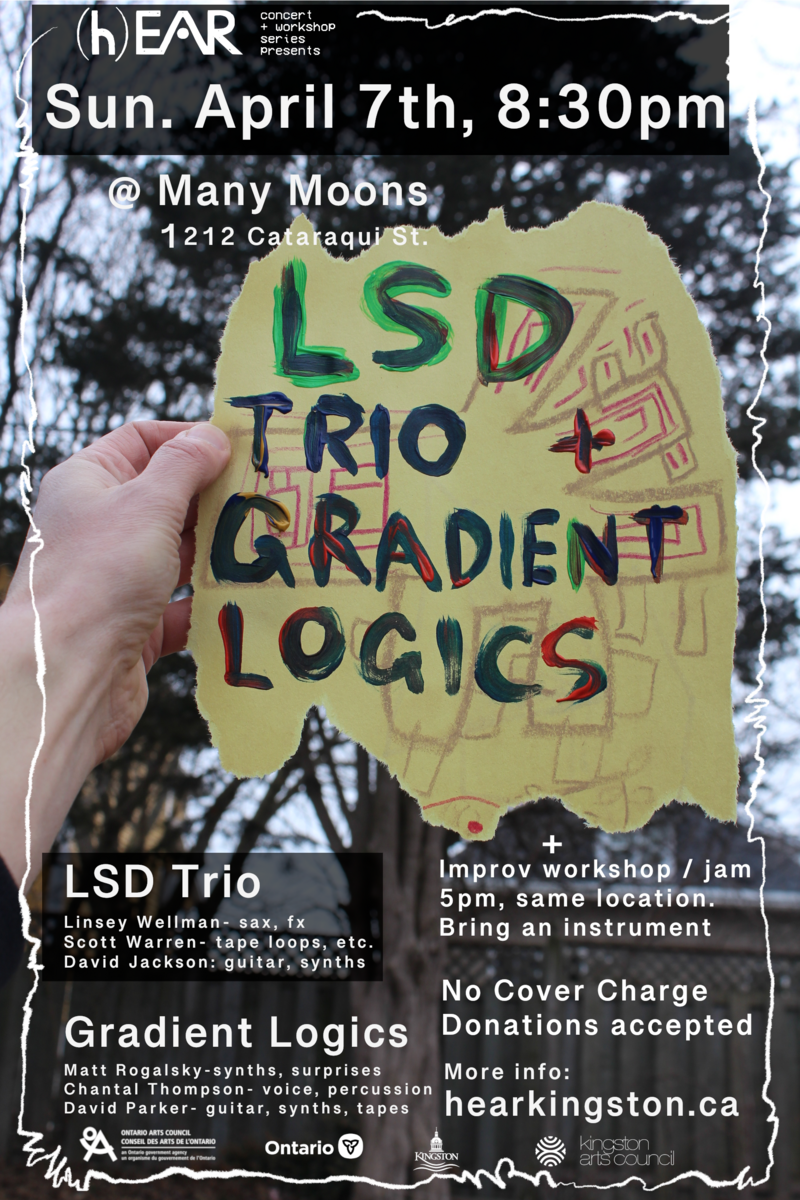 Concert and Workshop: LSD Trio , Gradient Logics @ Many Moons - Apr 07, 2024