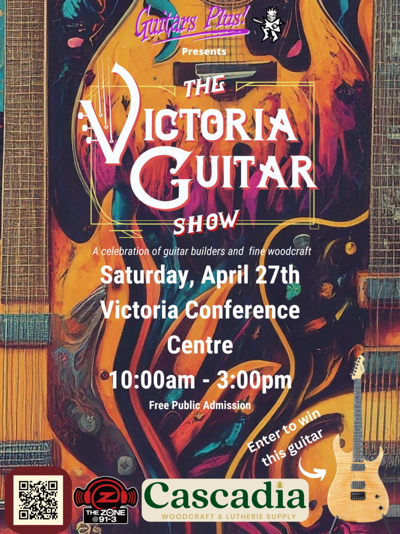 Victoria Guitar Show 2024 - May 10th @ Victoria Conference Centre