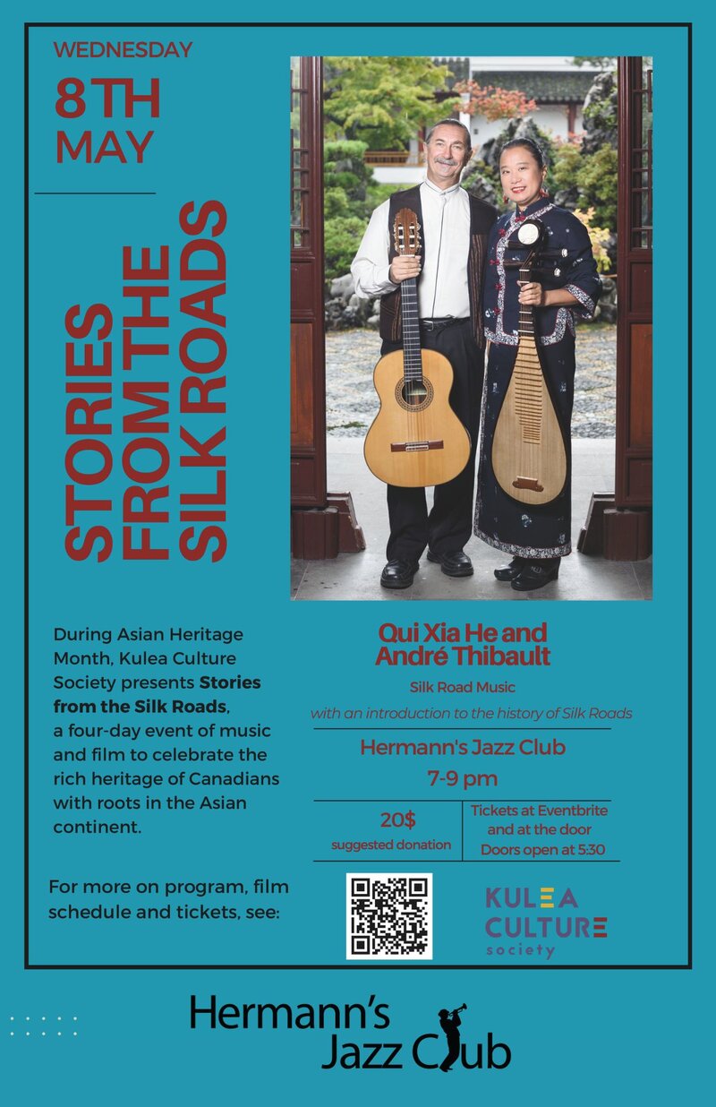 Kulea Culture Society presents Stories From The Silk Roads - May 7th @ Hermann's Jazz Club