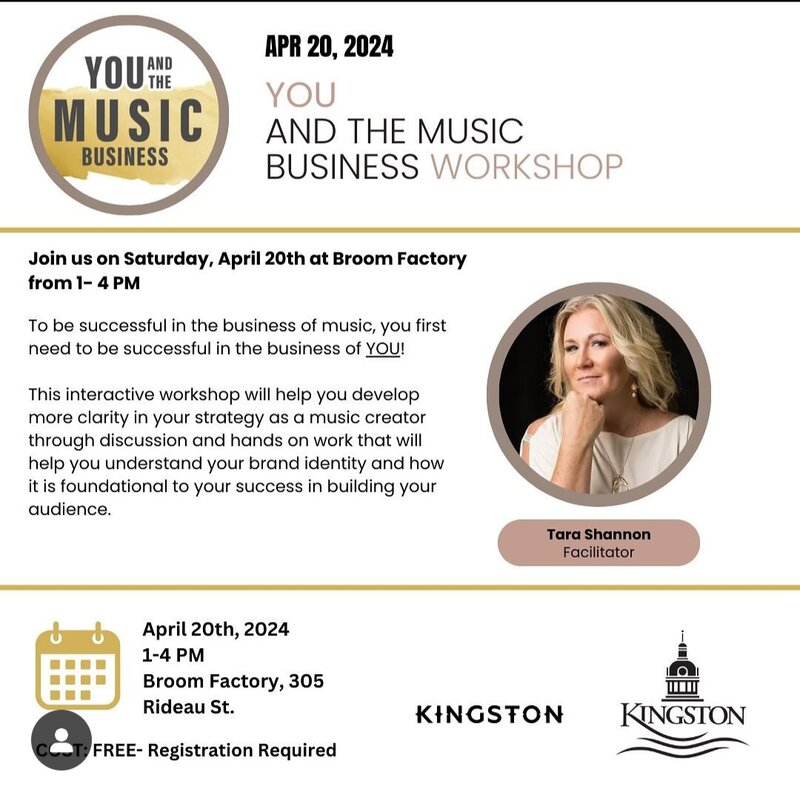 YOU and the Music Business Workshop - Jun 4th @ Broom Factory