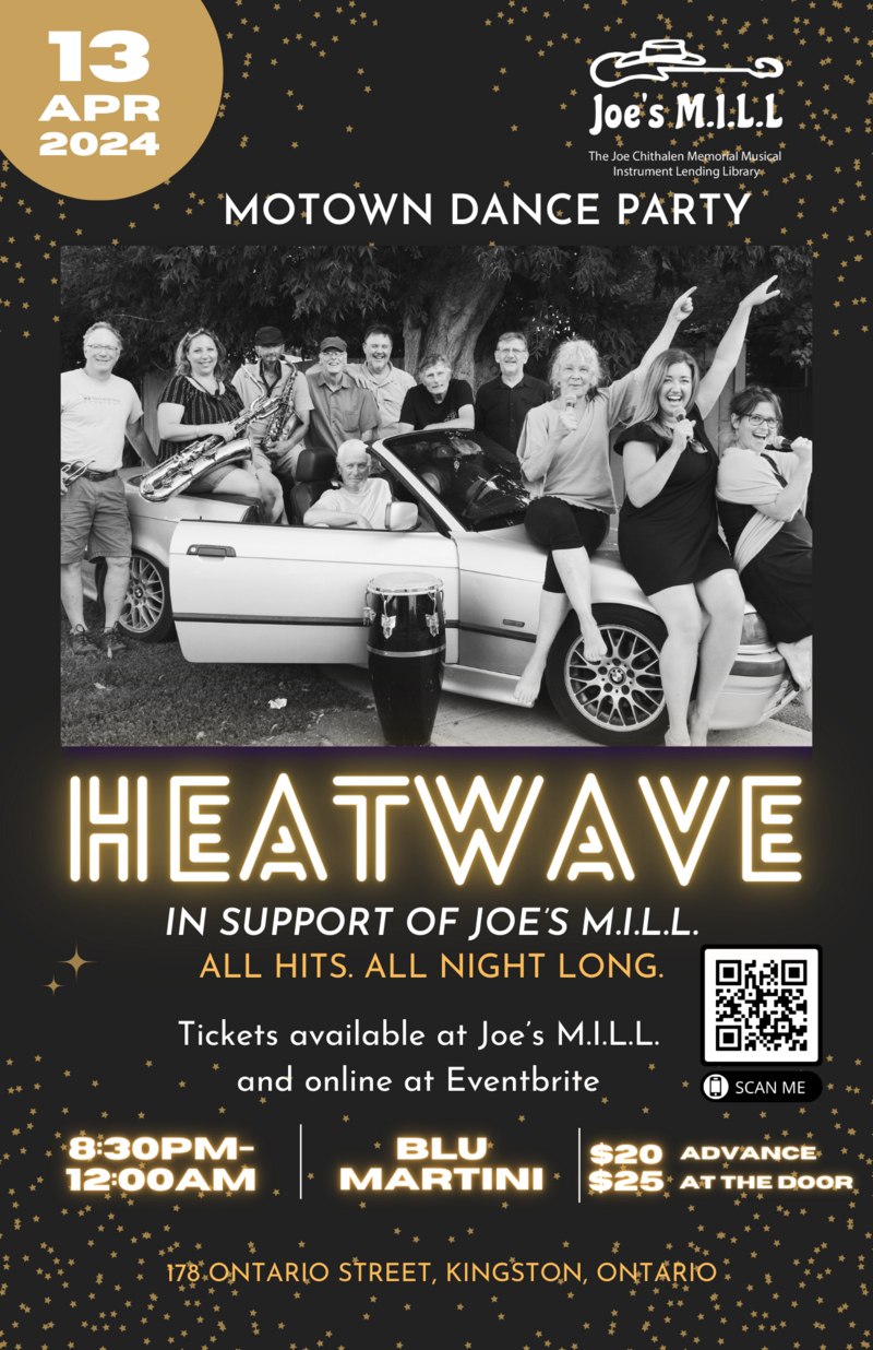 HEATWAVE in support of Joe's M.I.L.L. - May 7th @ Blu Martini
