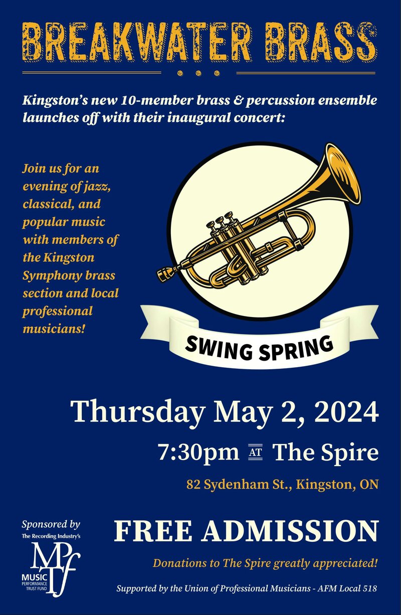 Taylor Donaldson&rsquo;s Breakwater Brass: &lsquo;Swing Spring&rsquo; Concert - May 7th @ The Spire