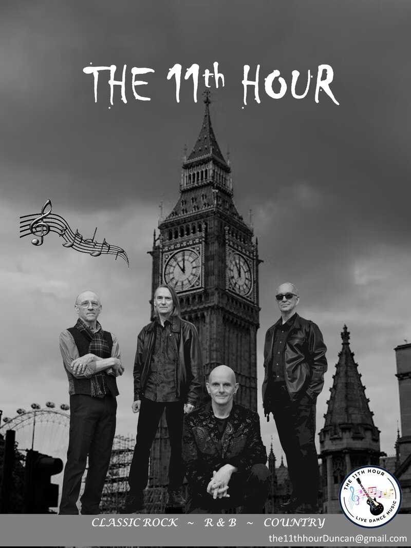 The 11th HOUR dance band - May 6th @ Duncan Eagles Hall