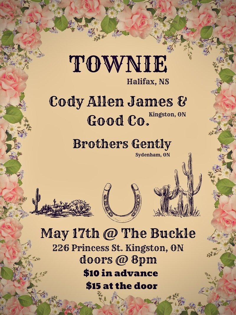 Townie, Good Co., Brothers Gently @ The Buckle - May 17, 2024