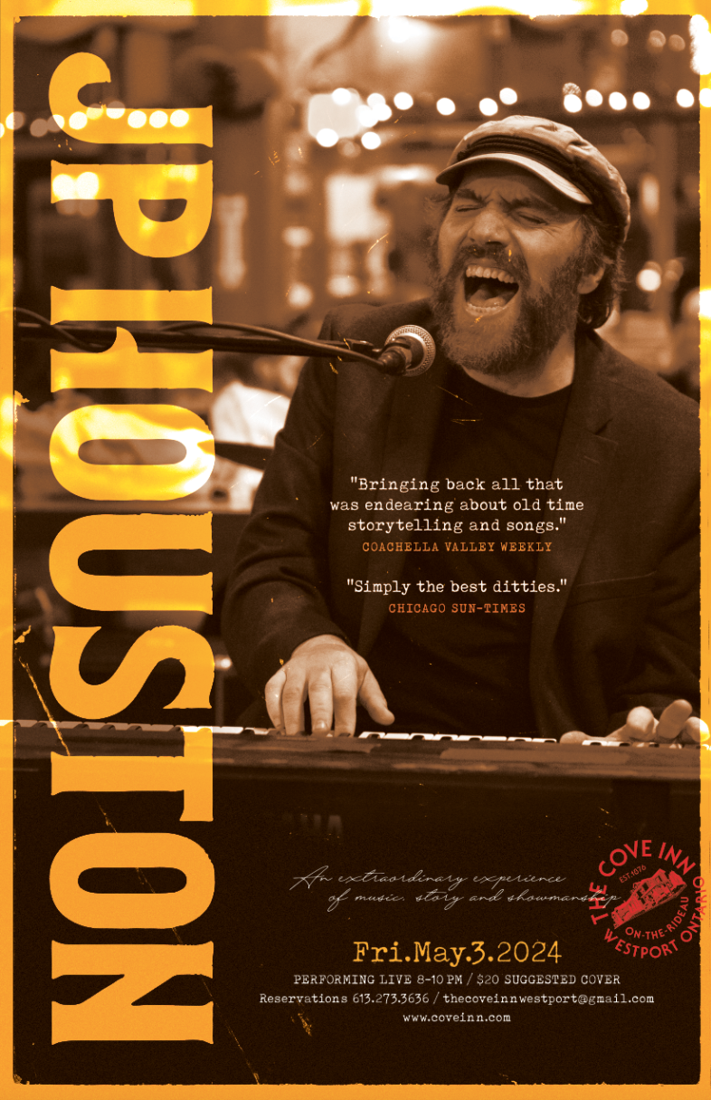 JP Houston @ The Cove Inn May 3 2024 - Jun 6th @ The Cove Inn