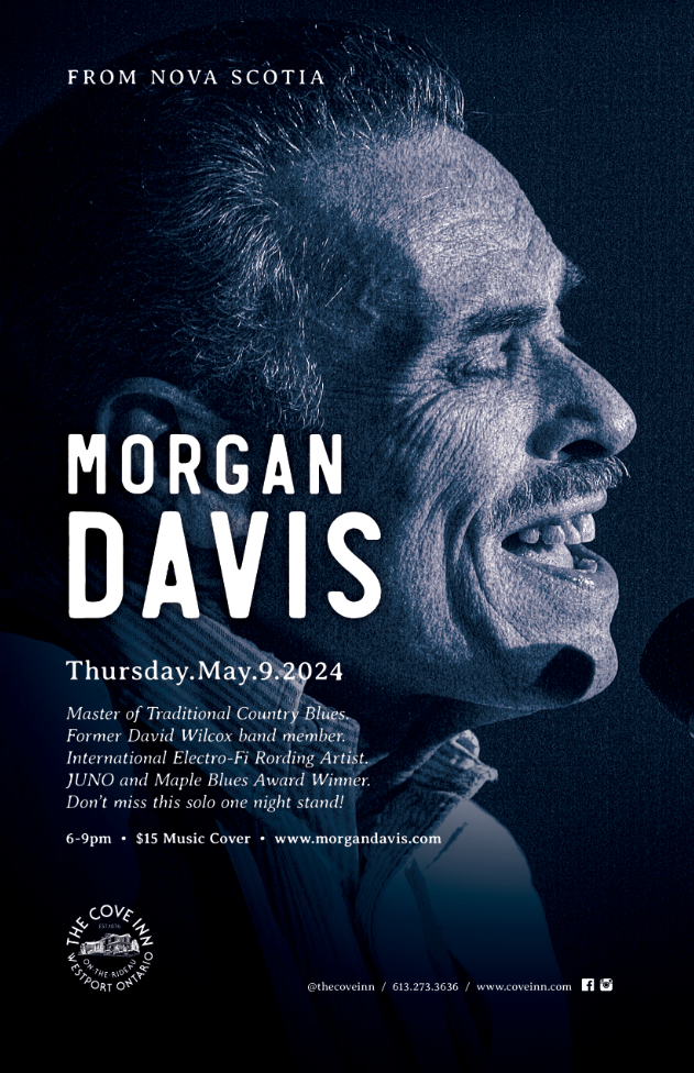 Original Thursdays: Morgan Davis @ The Cove Inn May 9 2024 - Jun 13th @ The Cove Inn