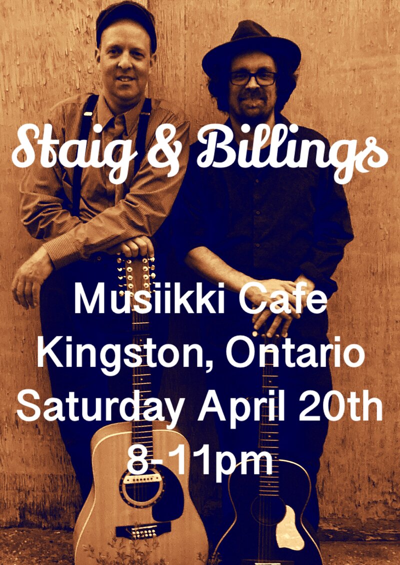 Staig & Billings @ Musiikki Caf&eacute; & Whiskey Bar Apr 20 2024 - Jun 15th @ Musiikki Caf&eacute; & Whiskey Bar