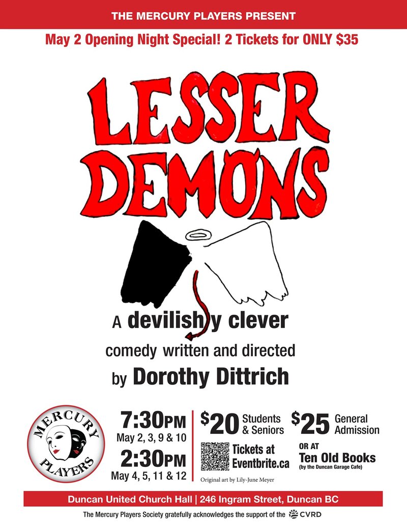 Lesser Demons - Jun 3rd @ Duncan United Church Hall