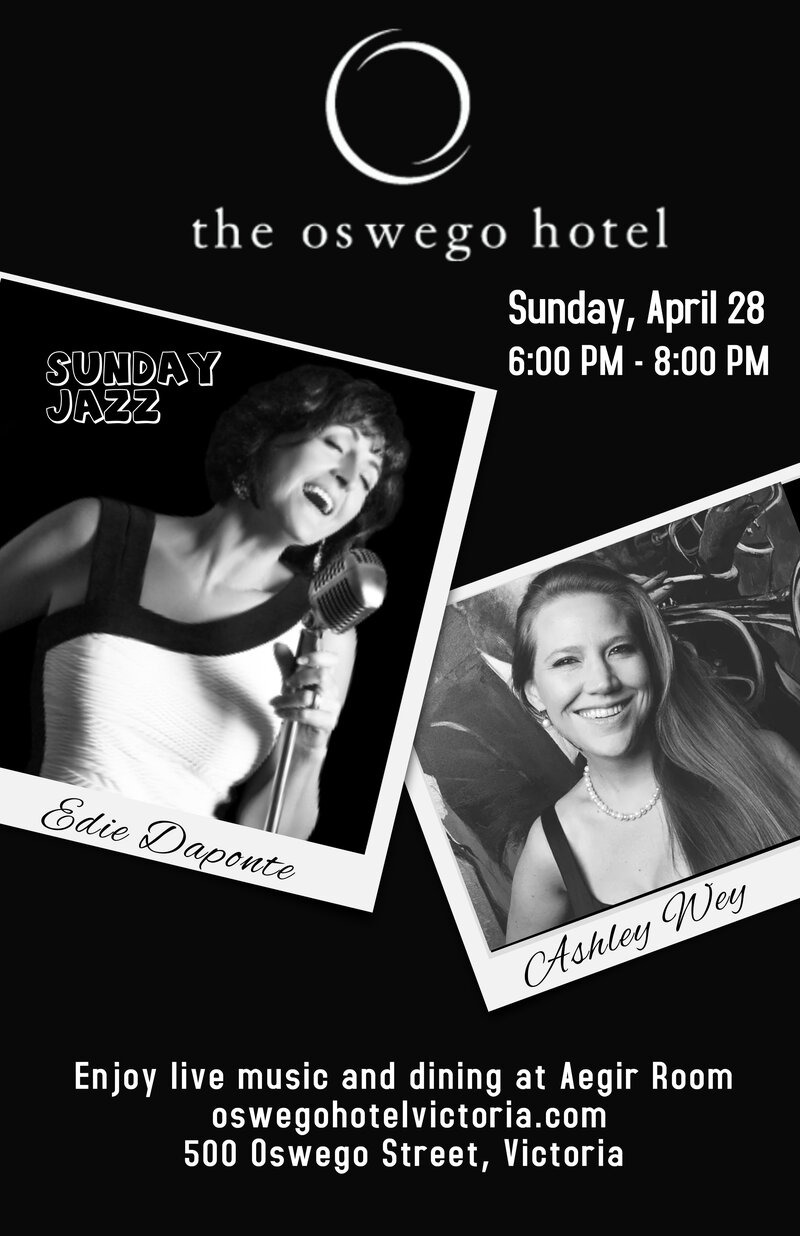 Edie Daponte & Ashley Wey - May 6th @ Aegir Room at Oswego Hotel