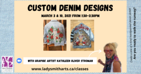 Create Your Own Denim Designs @ On Zoom Mar 3 2021 - Jun 26th @ On Zoom