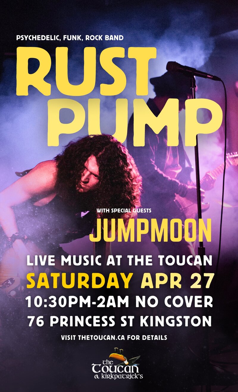 RustPump with special guests Jumpmoon - May 6th @ The Toucan