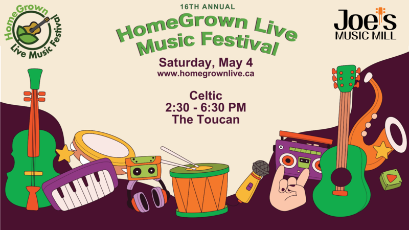 HomeGrown Live Music Festival: The Valley Shantyman, CACCIA, Fiddle Earth, Plastic Paddy @ The Toucan May 4 2024 - May 7th @ The Toucan