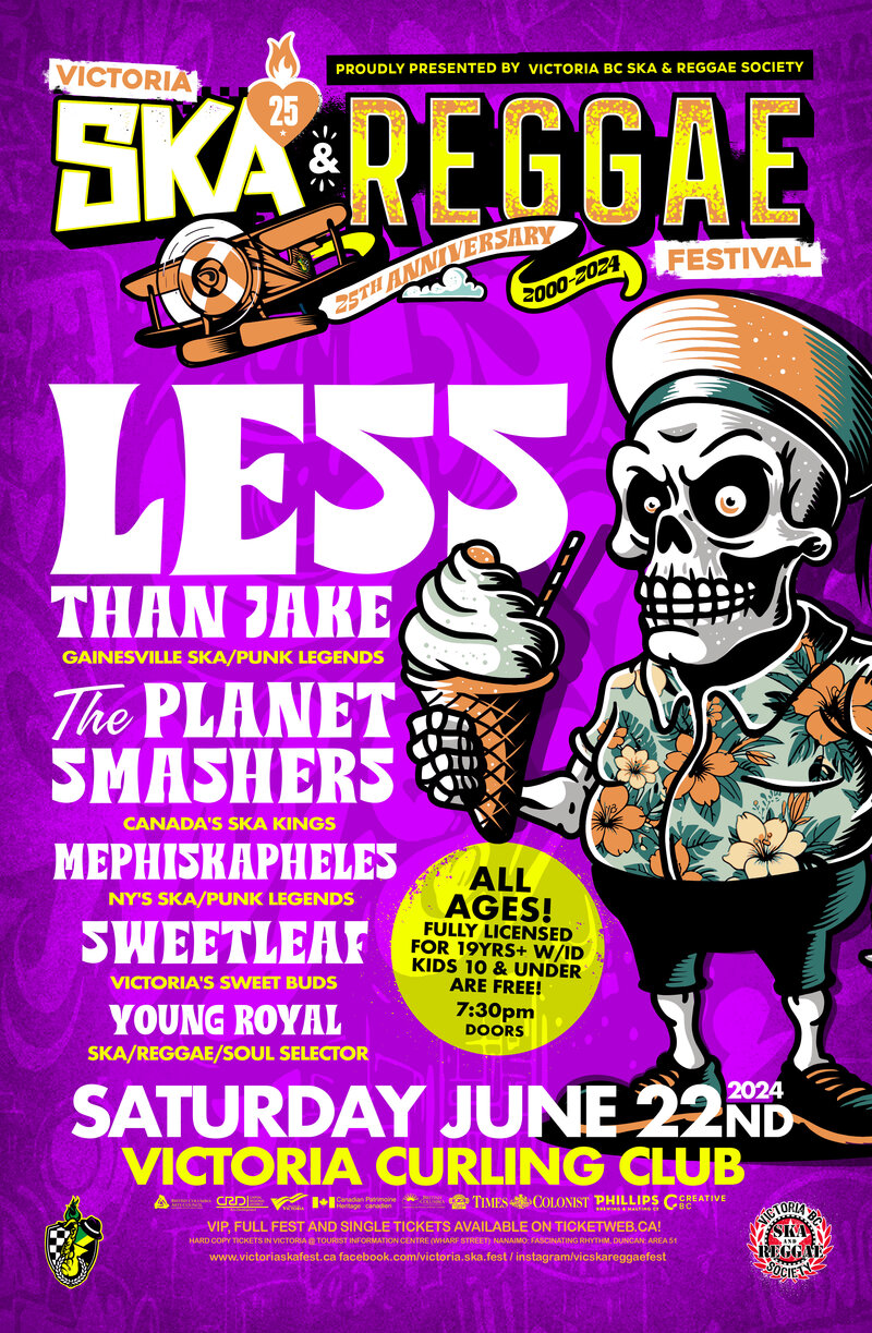 Less Than Jake, The Planet Smashers, Mephiskapheles, SweetLeaf, Young Royal - May 2nd @ Victoria Curling Club