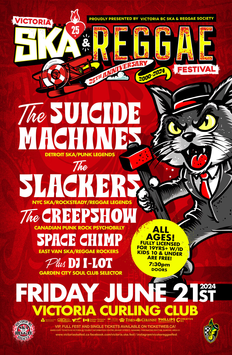 The Suicide Machines, The Slackers, The Creepshow, Space Chimp, DJ I-Lot - May 1st @ Victoria Curling Club