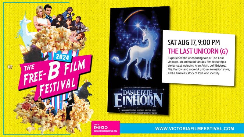 The Free-B Film Festival Presents: The Last Unicorn @ Stage in the Park (Cameron Bandshell) - Aug 17, 2024