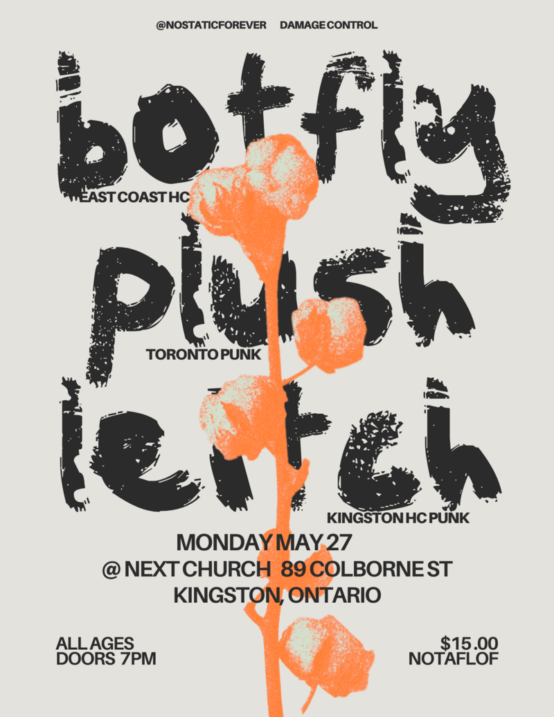 Botfly, Plush, Leitch @ Next Church May 27 2024 - May 6th @ Next Church