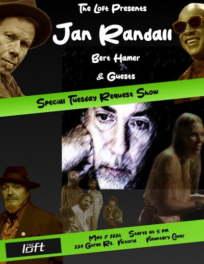Jan Randall & Friends - May 1st @ The Loft (Victoria)