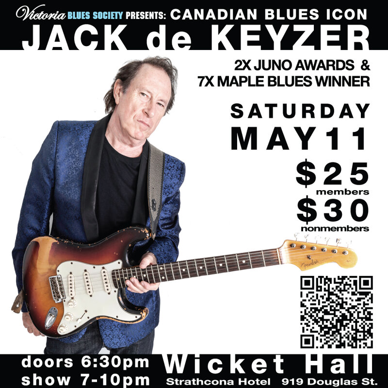 Jack de Keyzer &ndash; Juno and Maple Blues Award Winner - May 13th @ Studio 919