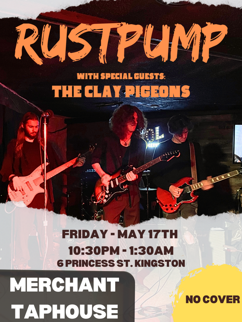 RustPump with The Clay Pigeons - May 6th @ The Merchant Tap House