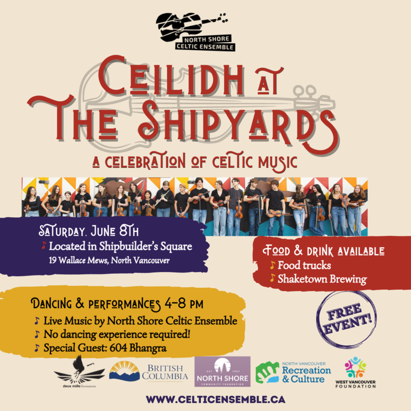 Ceilidh at the Shipyards - May 7th @ Shipbuilder's Square, 19 Wallace Mews