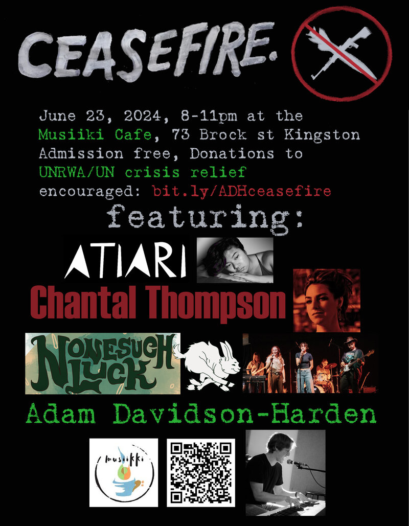Ceasefire: Adam Davidson-Harden & Friends @ Musiikki Café & Whiskey Bar - Jun 23, 2024