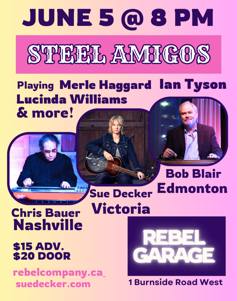 Steel Amigos-Slide Guitar Torch & Twang - May 1st @ Rebel Garage
