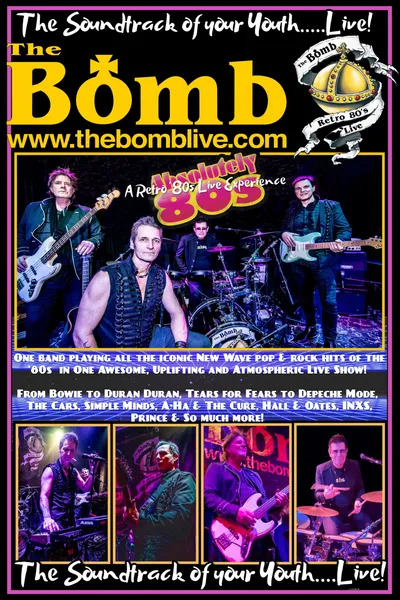 Retro 80s tribute concert: The Bomb @ The Spire Sep 28 2024 - May 1st @ The Spire