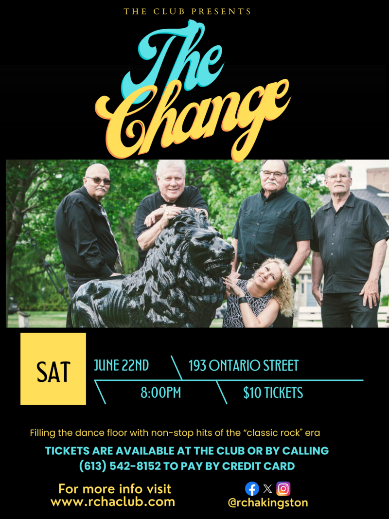 The Change - Jun 19th @ The Club at the R.C.H.A.