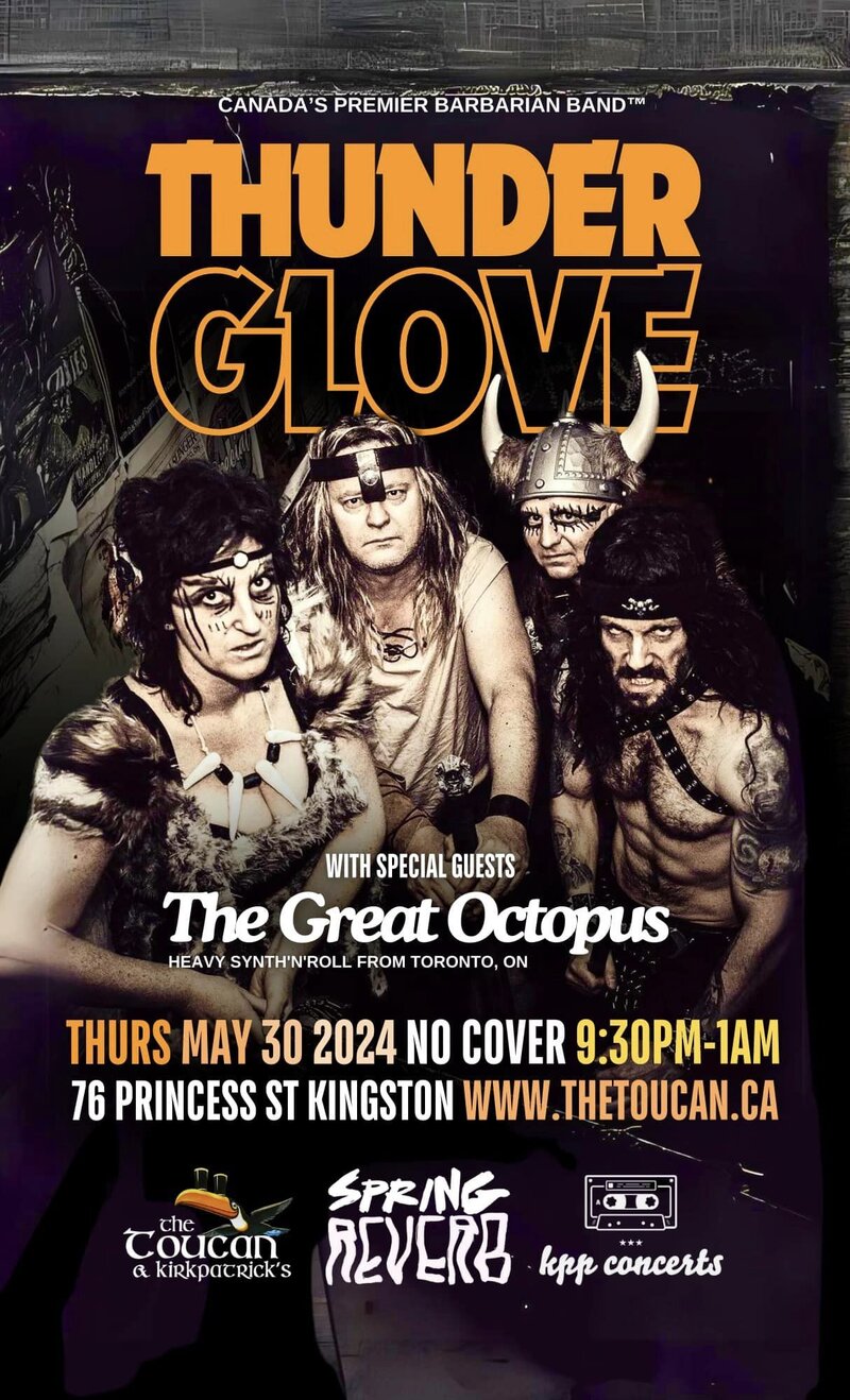 Spring Reverb 2024: Thunder Glove, The Great Octopus @ The Toucan May 30 2024 - Jun 11th @ The Toucan