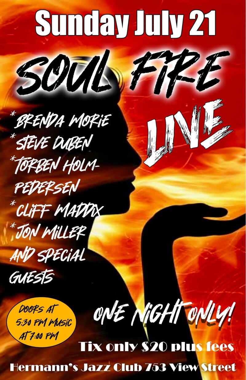 Soul Fire with Brenda Morie - May 7th @ Hermann's Jazz Club