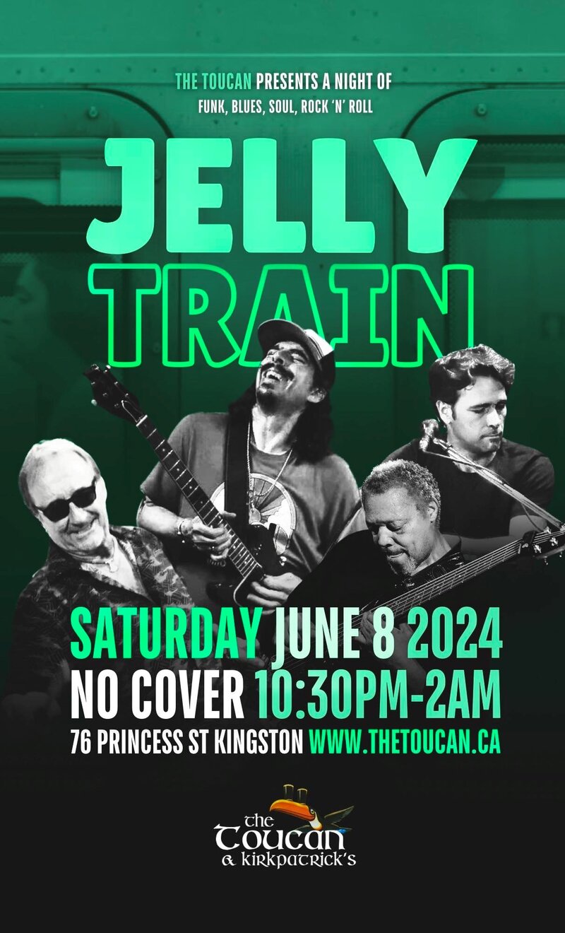 Jelly Train @ The Toucan Jun 8 2024 - Jun 14th @ The Toucan