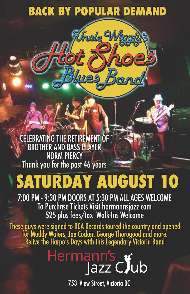 Uncle Wiggly's Hot Shoes Blues Band - May 7th @ Hermann's Jazz Club