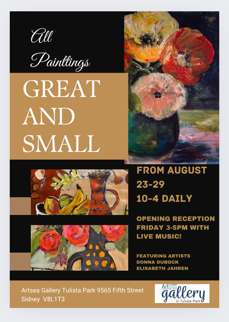 All Paintings Great and Small @ ArtSea Gallery - Aug 23, 2024