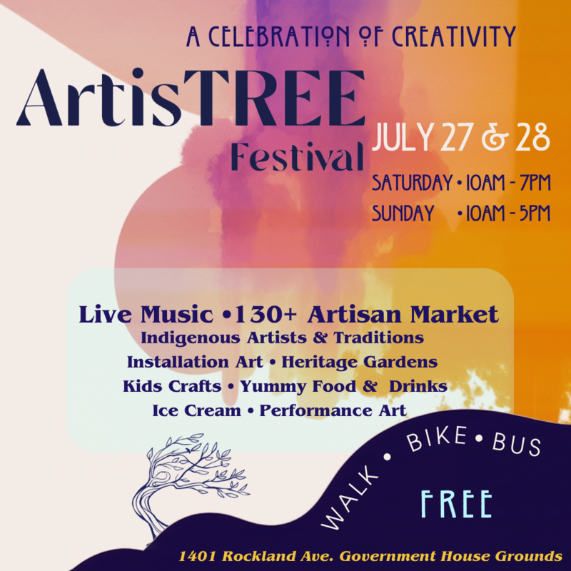 ArtisTREE Festival - May 6th @ Government House