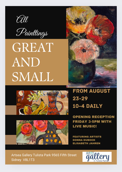 All Paintings Great and Small - Jun 5th @ ArtSea Gallery