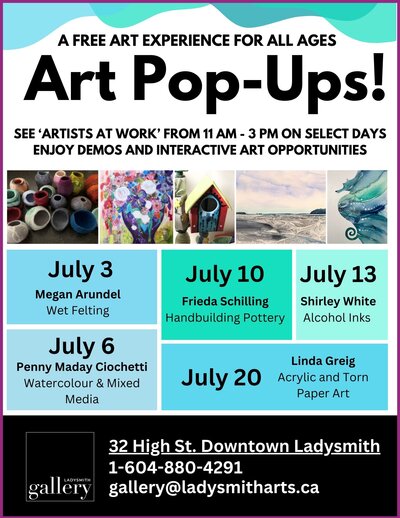 Ladysmith Gallery Art Pop-Ups - May 6th @ Ladysmith Gallery