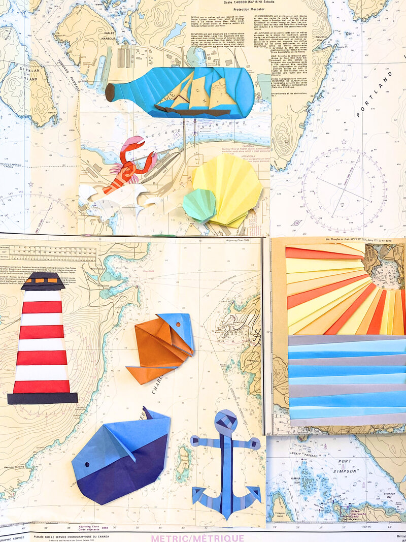 Nautical Chart Art Workshop - May 1st @ Maritime Museum of BC