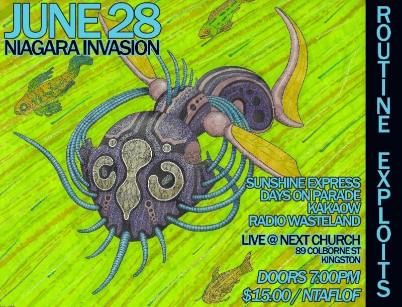 Sunshine Express, Days on Parade, KaKaow, Radio Wasteland  @ Next Church Jun 28 2024 - May 6th @ Next Church