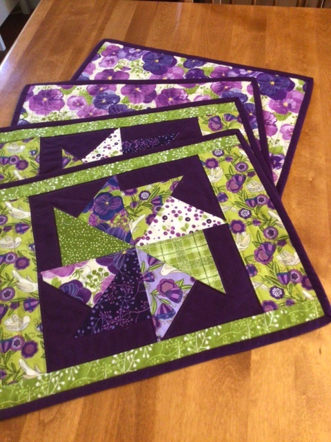 Pansy Posies Placemats (4) by 
Della Cronkrite