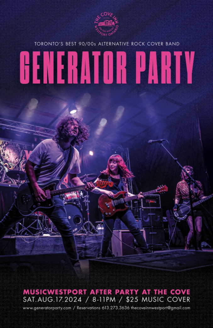 MusicWestport 2024: Generator Party @ The Cove Inn Aug 17 2024 - May 9th @ The Cove Inn