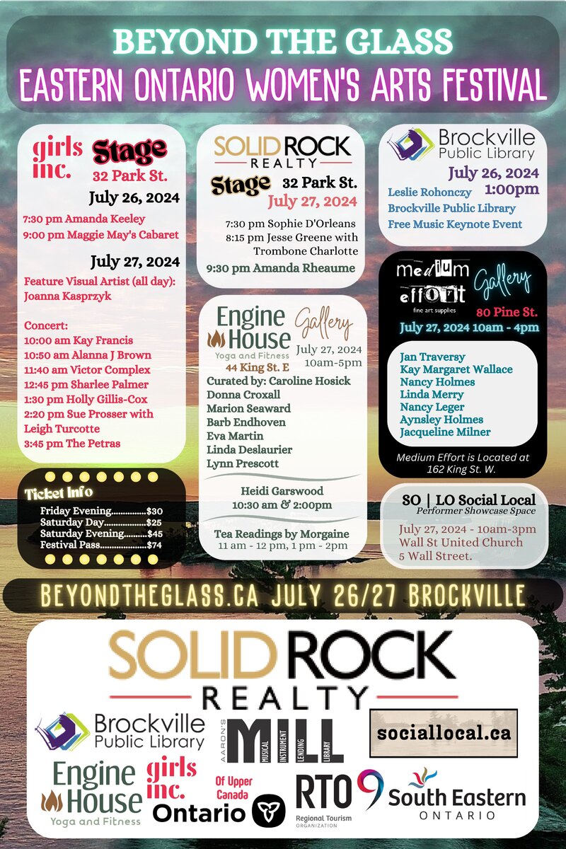 Beyond the Glass: Eastern Ontario Women's Arts Festival - May 9th @ Arts Hub Brockville