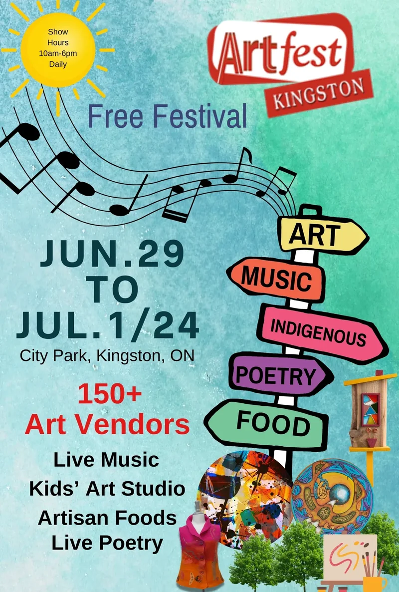 Artfest Kingston 2024: Sunday - May 7th @ City Park