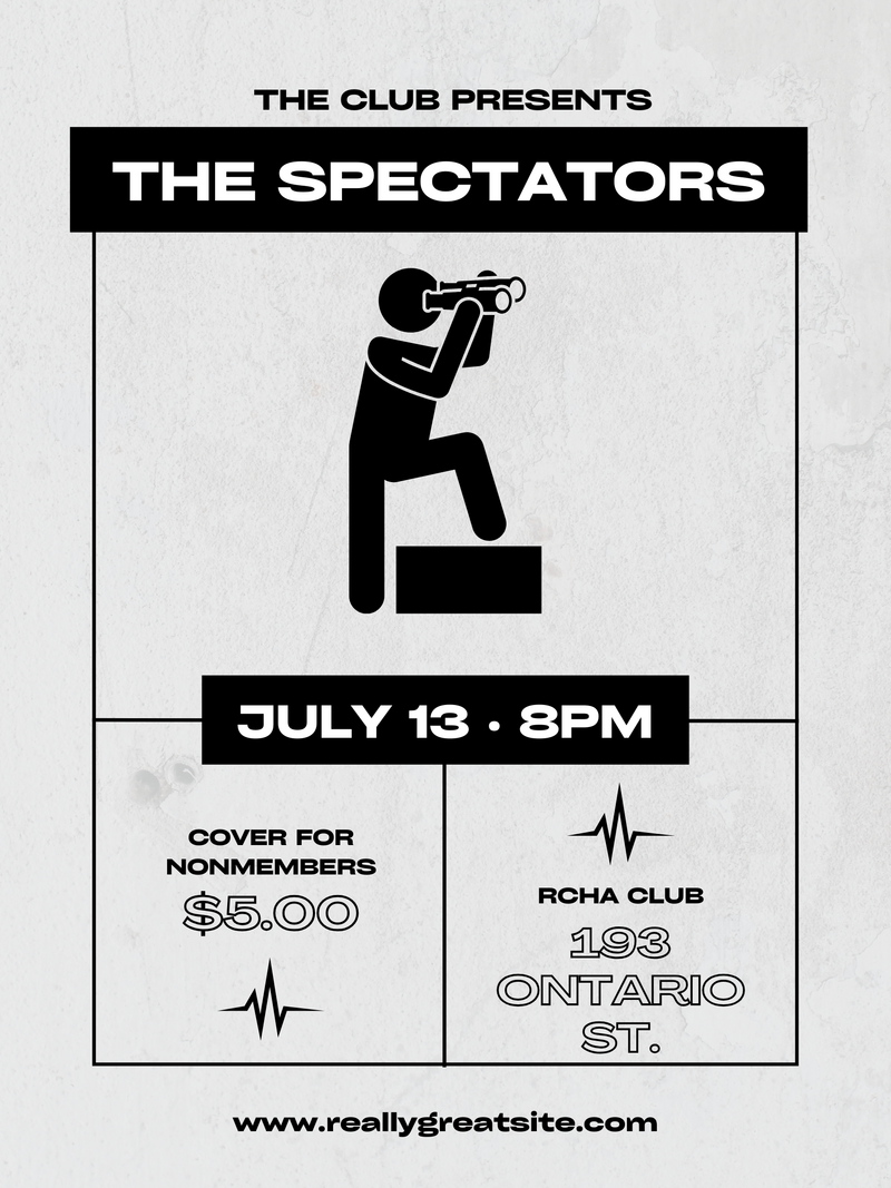 The Spectators - Jun 18th @ The Club at the R.C.H.A.