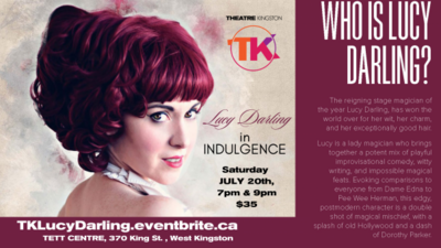 Lucy Darling in Indulgence - Jun 12th @ Tett Centre for Creativity & Learning