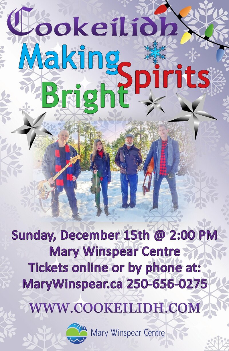 Cookeilidh - Making Spirits Bright - May 12th @ Mary Winspear Centre