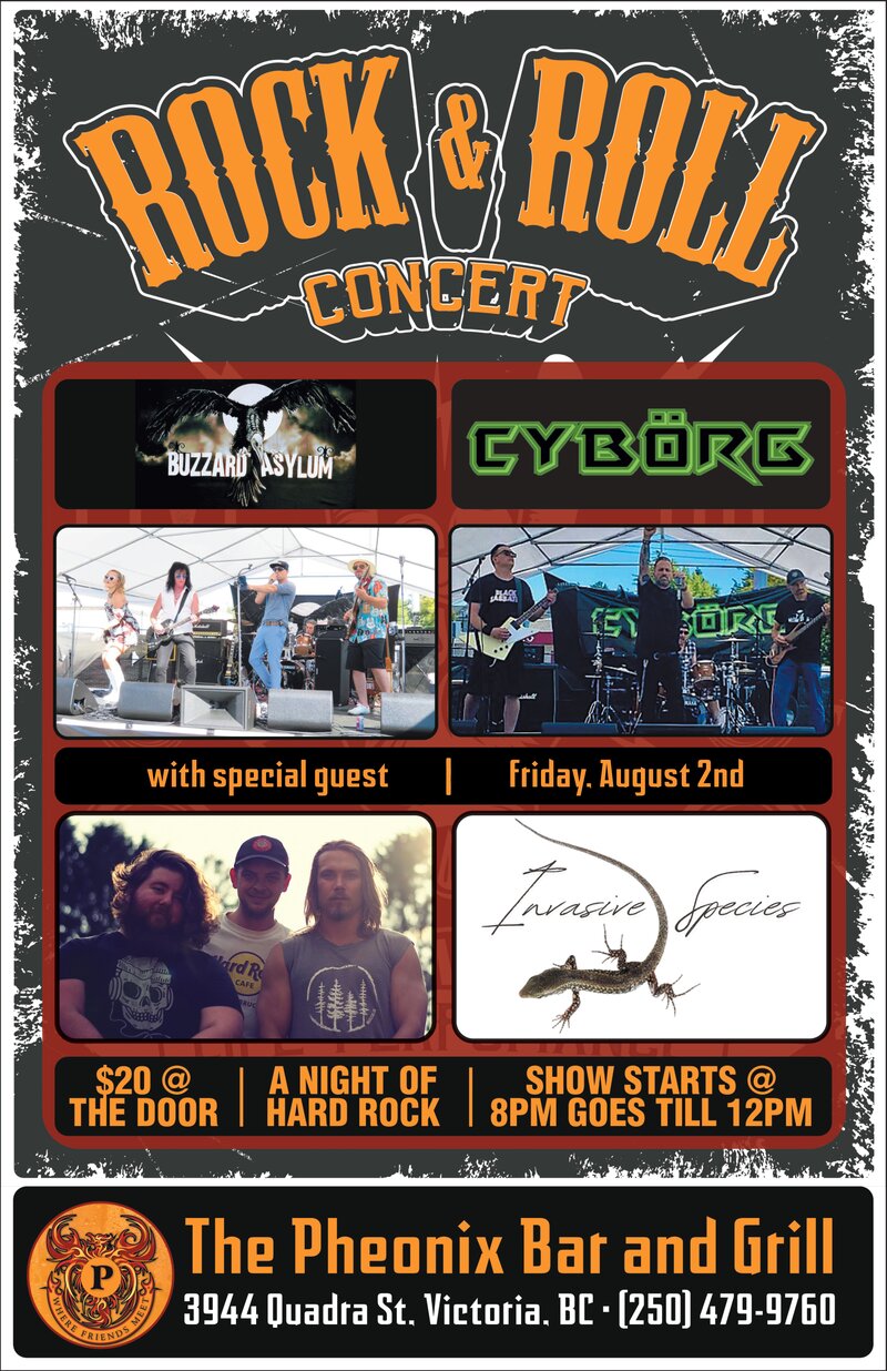 HARD ROCK SHOW - May 9th @ The Phoenix Bar and Grill