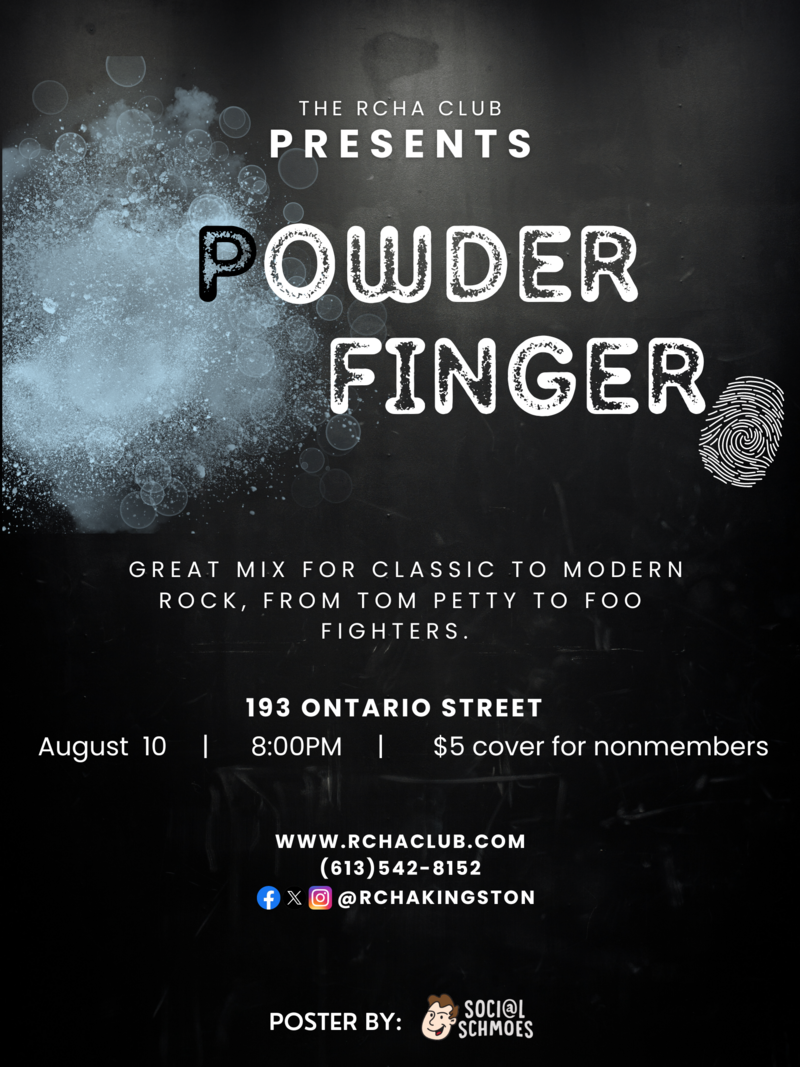 Powder Finger - Apr 30th @ The Club at the R.C.H.A.